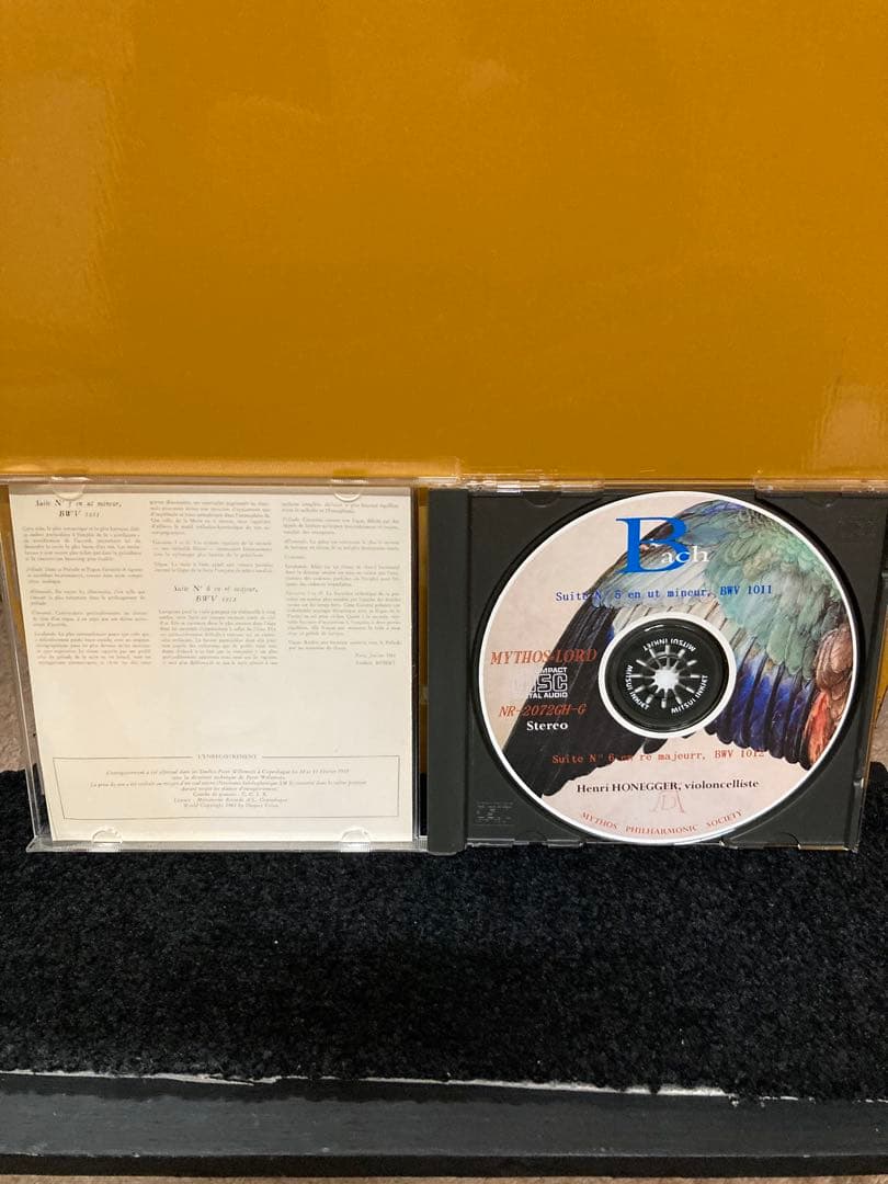 MYTHOS バッハ　無伴奏チェロ組曲　第5・6番　CD‐R