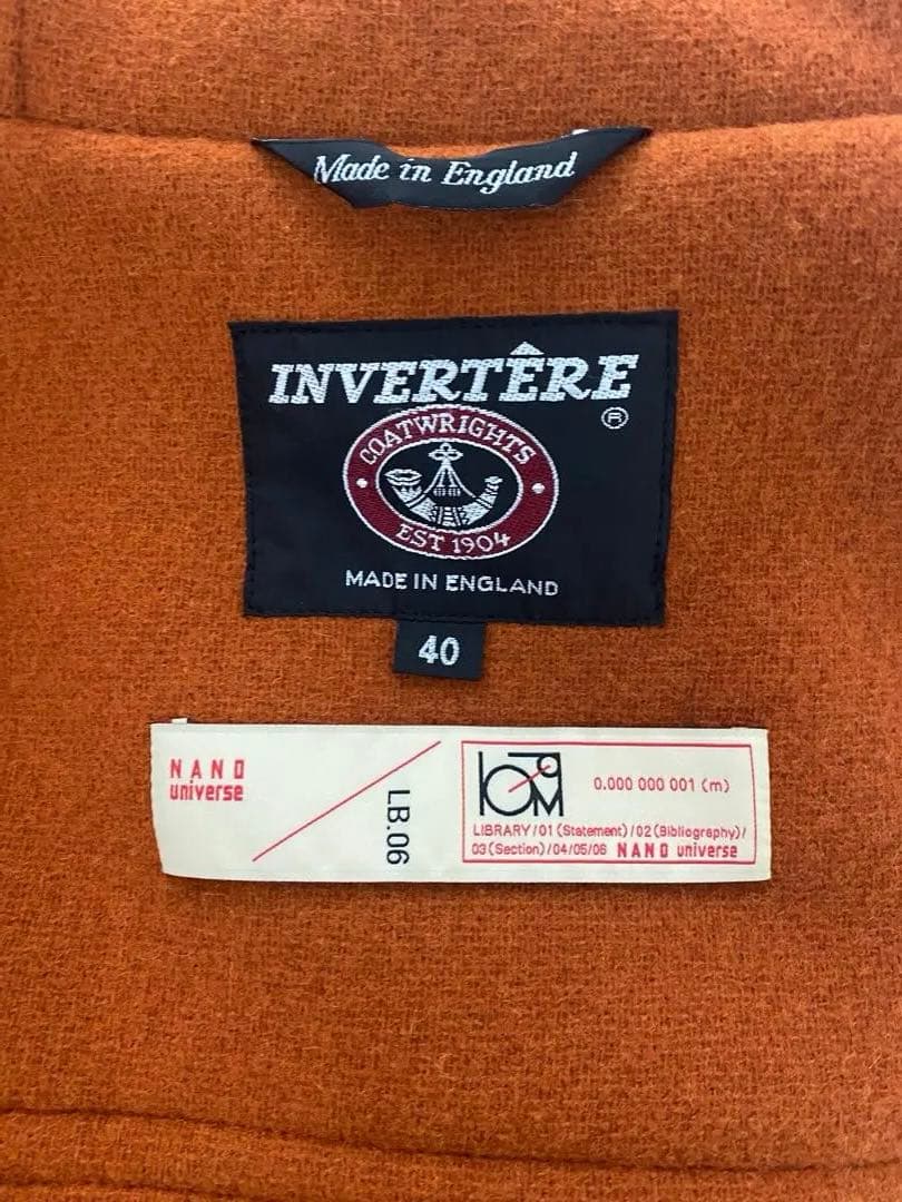 INVERTERE ダッフルコート　nanouniverse別注　サイズ40