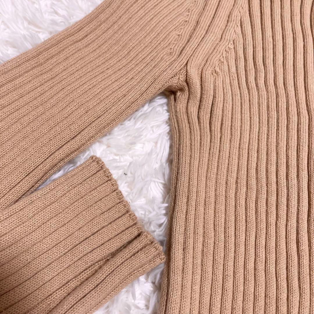AURALEE オーラリー WIDE RIB KNIT ZIP CARDIGAN