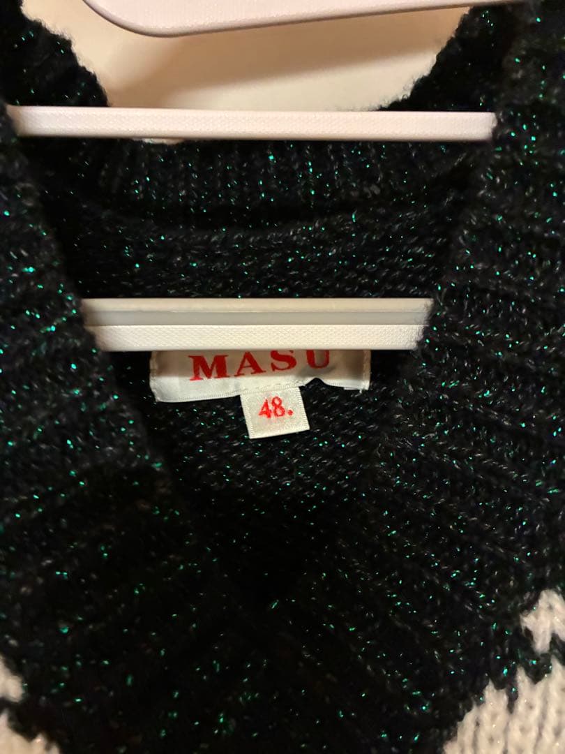 22aw MASU ダークグリーン\"TWINKLE COWICHAN VEST\"