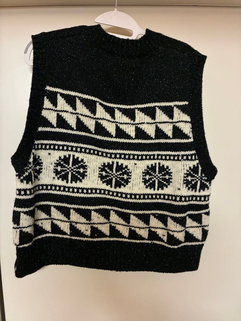 22aw MASU ダークグリーン\"TWINKLE COWICHAN VEST\"