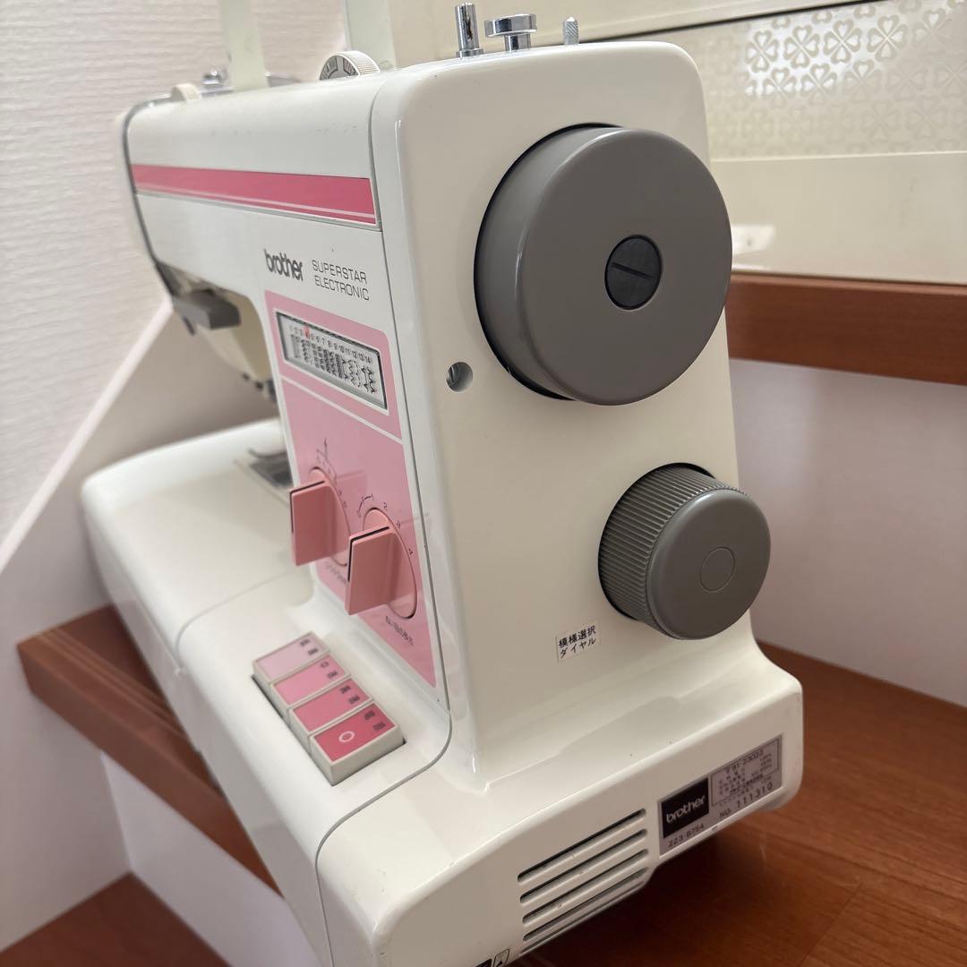 brother ブラザー zz3-B754型 ピンク色 昭和のミシン
