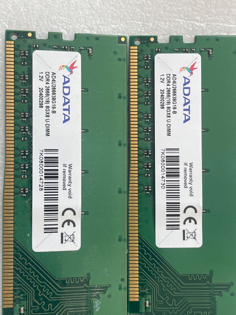 ADATA DDR4-2666 8GB 2枚組(計16GB)