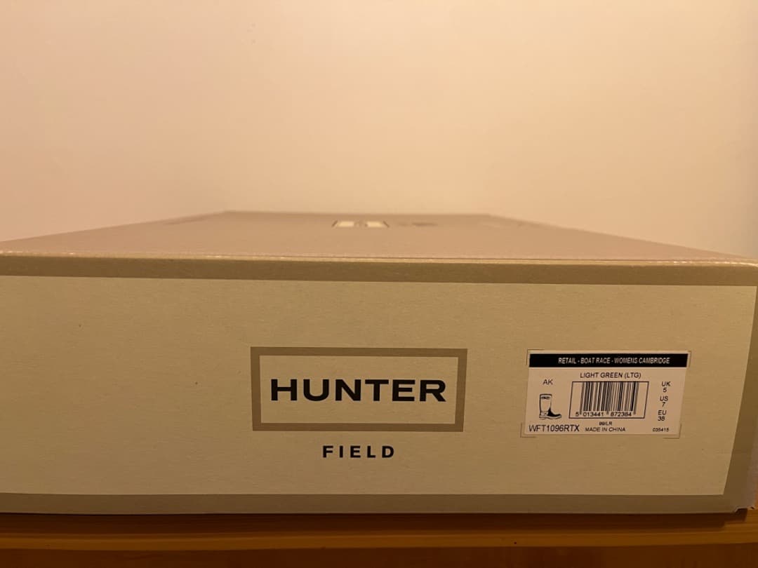 q*a様 HUNTER フィールド 長靴 ライトグリーン