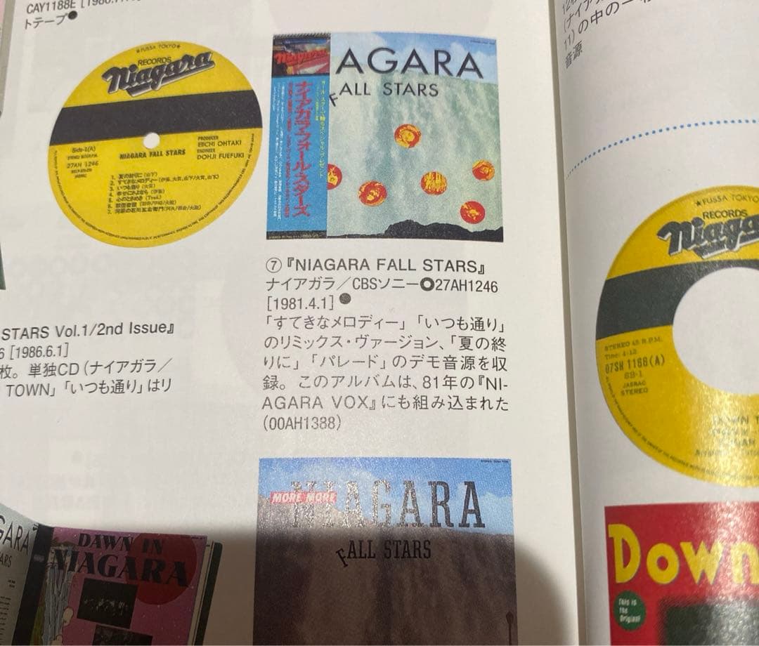 レコード/ナイアガラ　山下達郎　大滝詠一　伊藤銀次