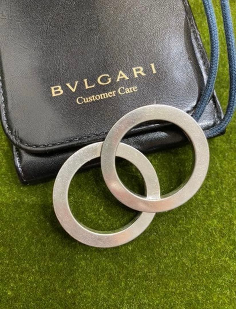 BVLGARI ブルガリ　ネックレス　ケース付き リング　ダブルリング