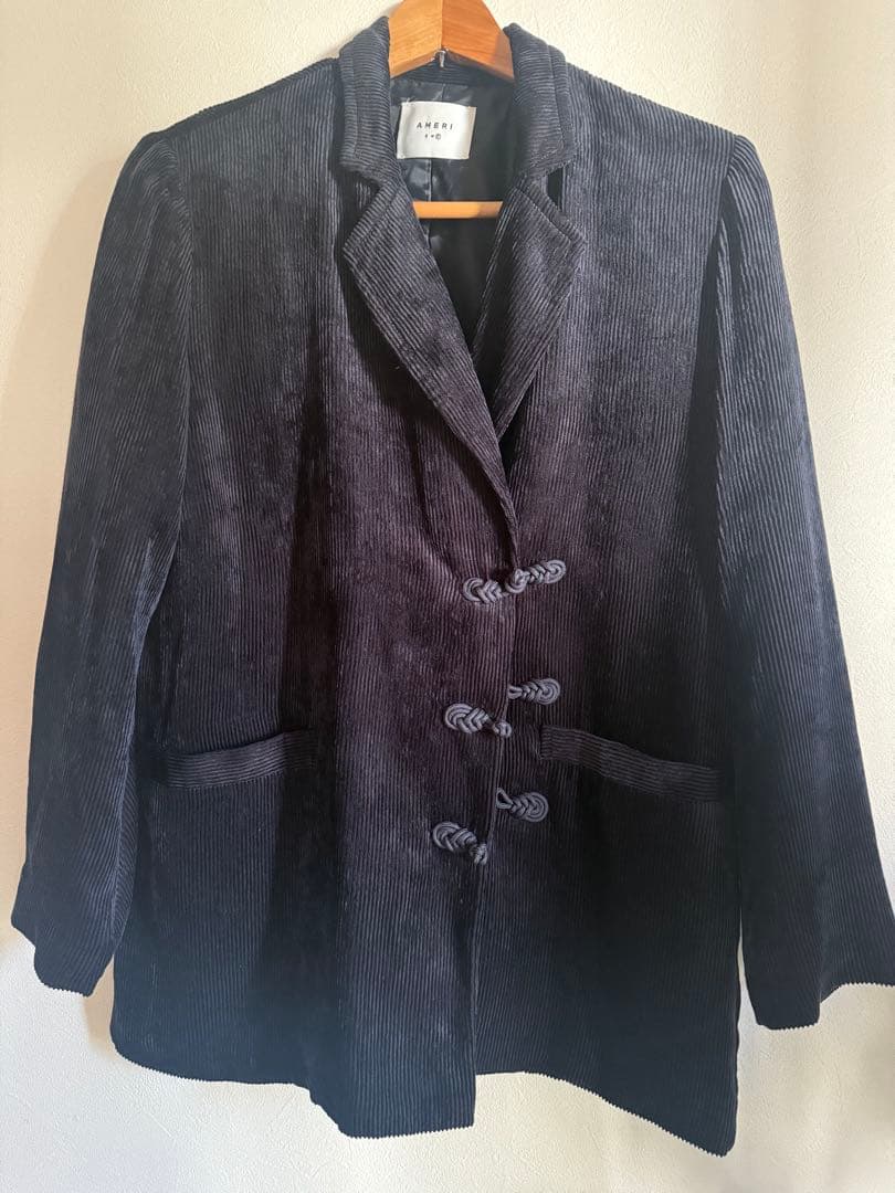 RAYON CORDUROY JACKET&PANTS SET ネイビー