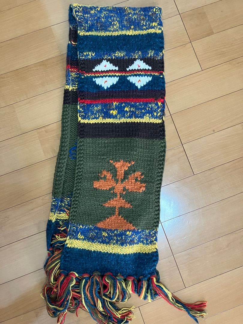 D&G 多色使いニットスカーフ