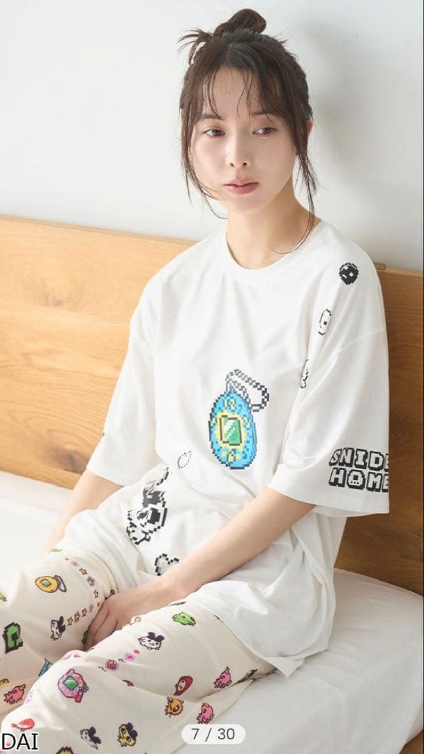 SNIDEL  【たまごっち】Tシャツ まめっち