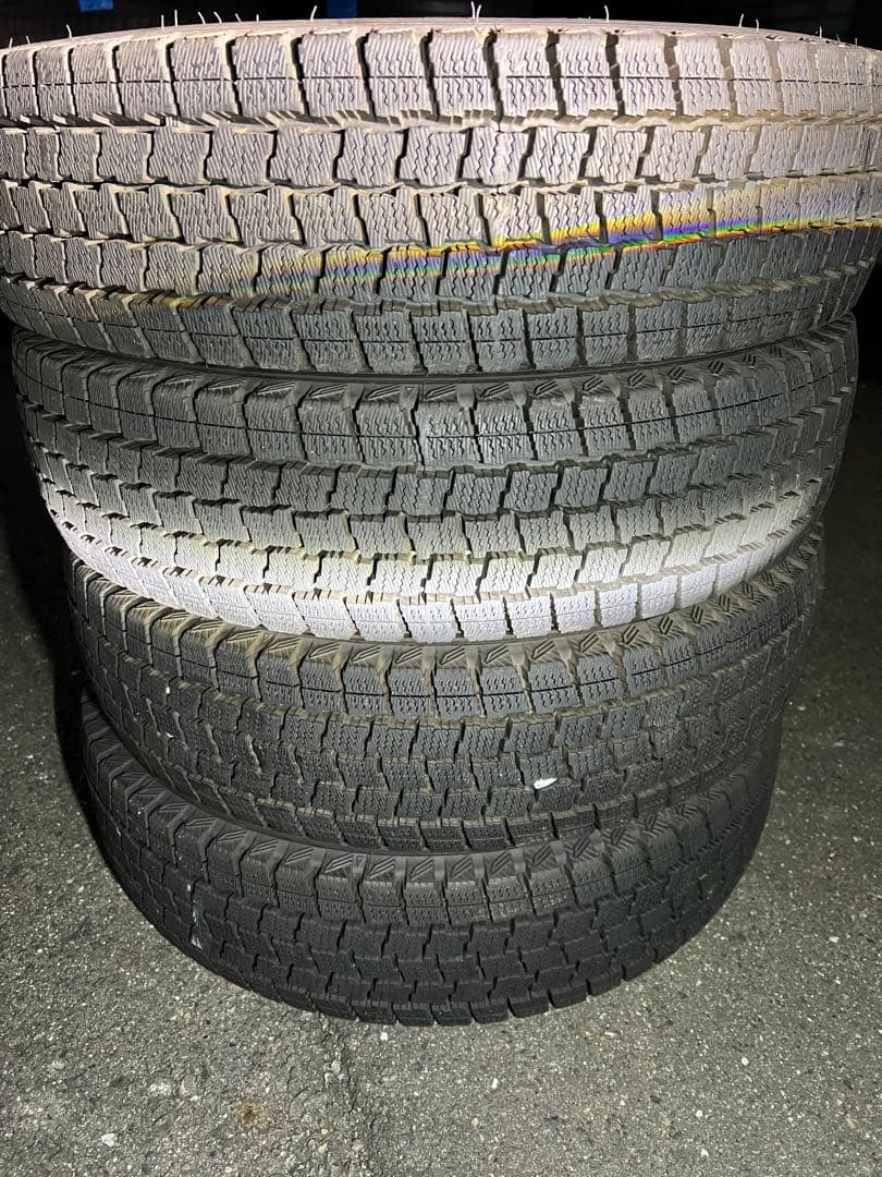 ②バリ溝 2023年製 155/80R14 4本 グッドイヤー スタッドレス