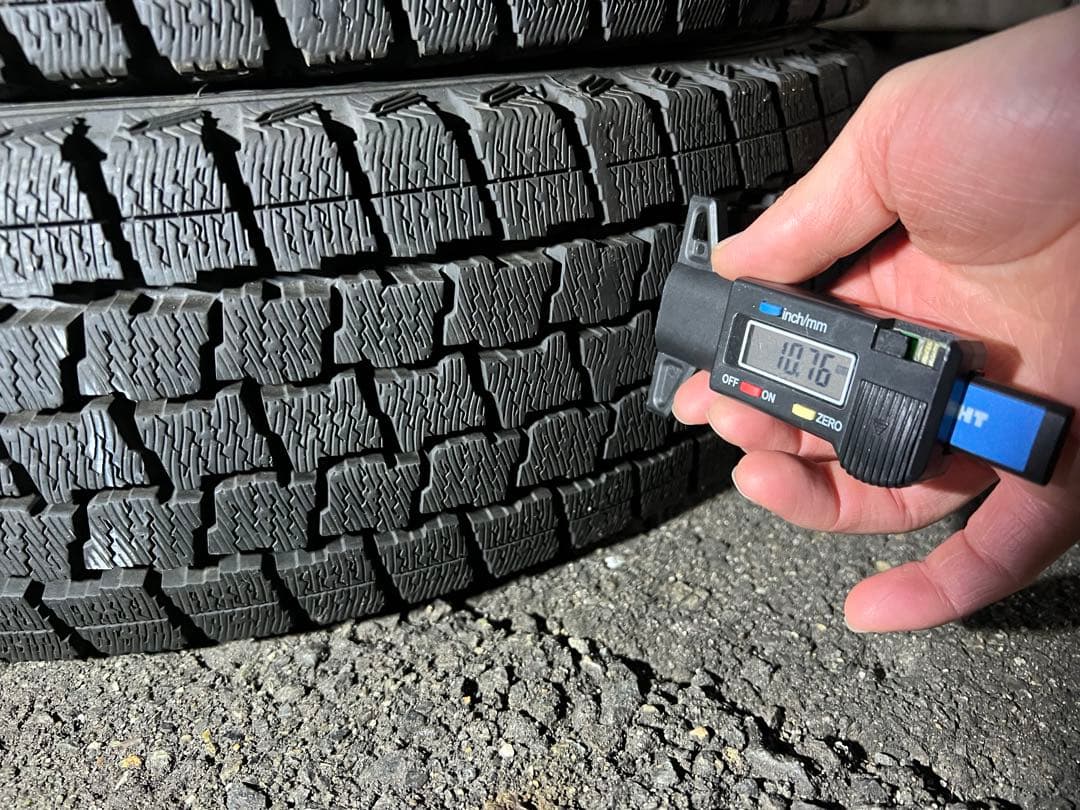 ②バリ溝 2023年製 155/80R14 4本 グッドイヤー スタッドレス