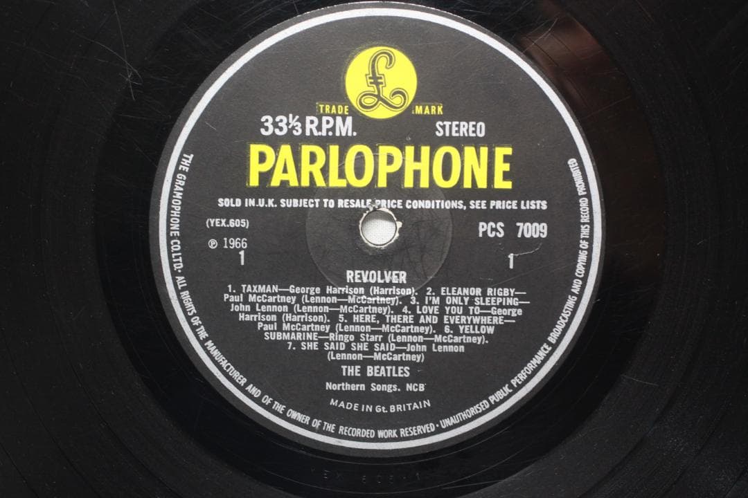 英LP The Beatles Revolver UK盤 ステレオ 1stプレス