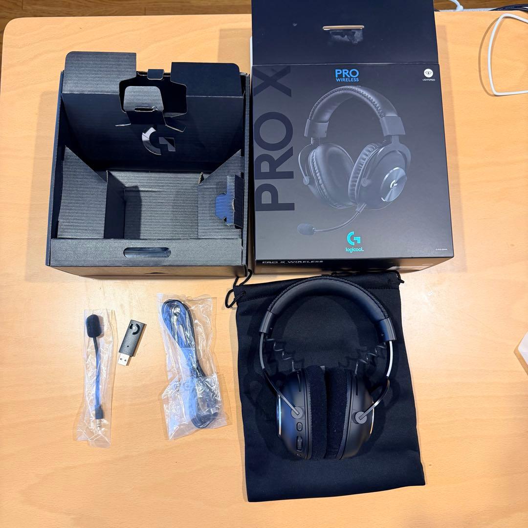 【送料無料美品】Logicool PRO X ワイヤレスヘッドホン