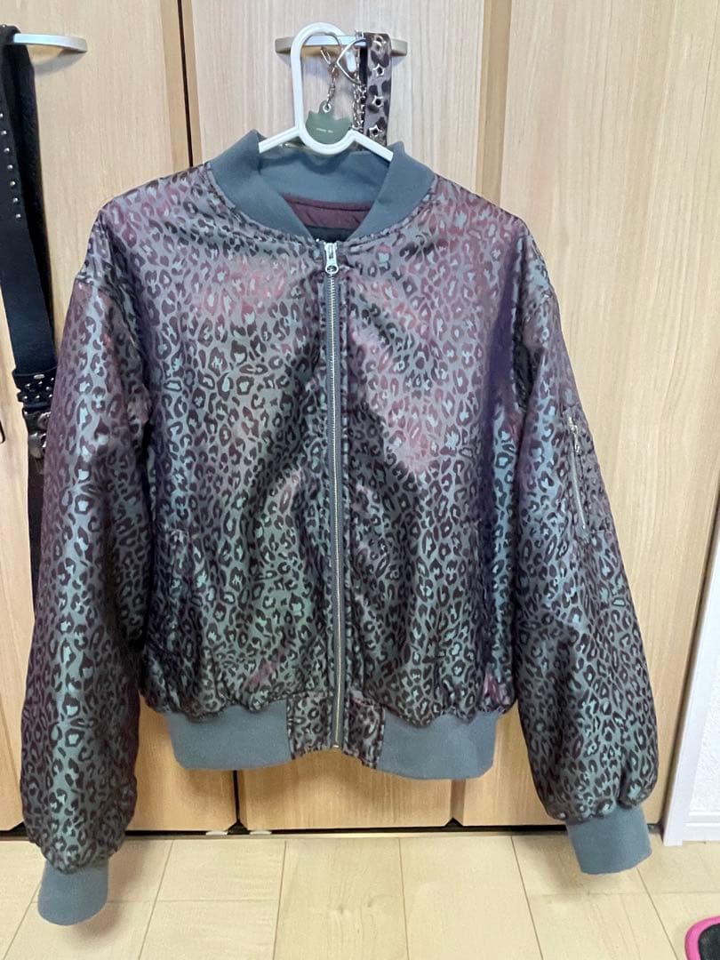 希少デザイン Stussy レオパード ma1 アウター