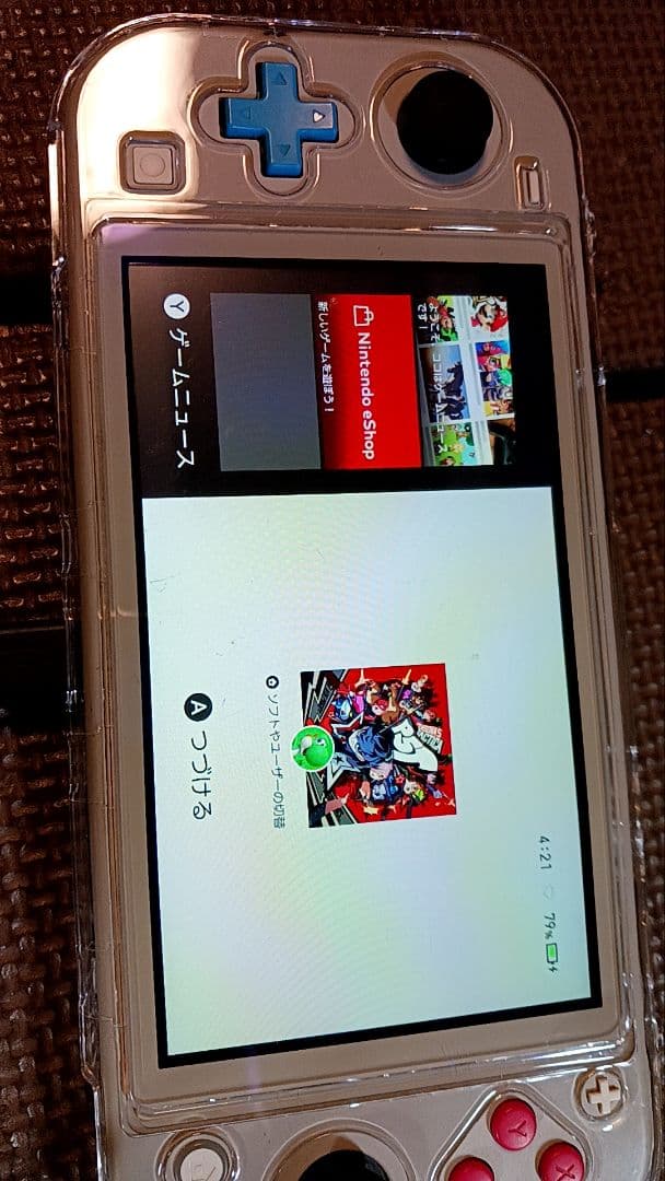 Nintendo Switch クリアカバー付き本体　ジャンク扱い