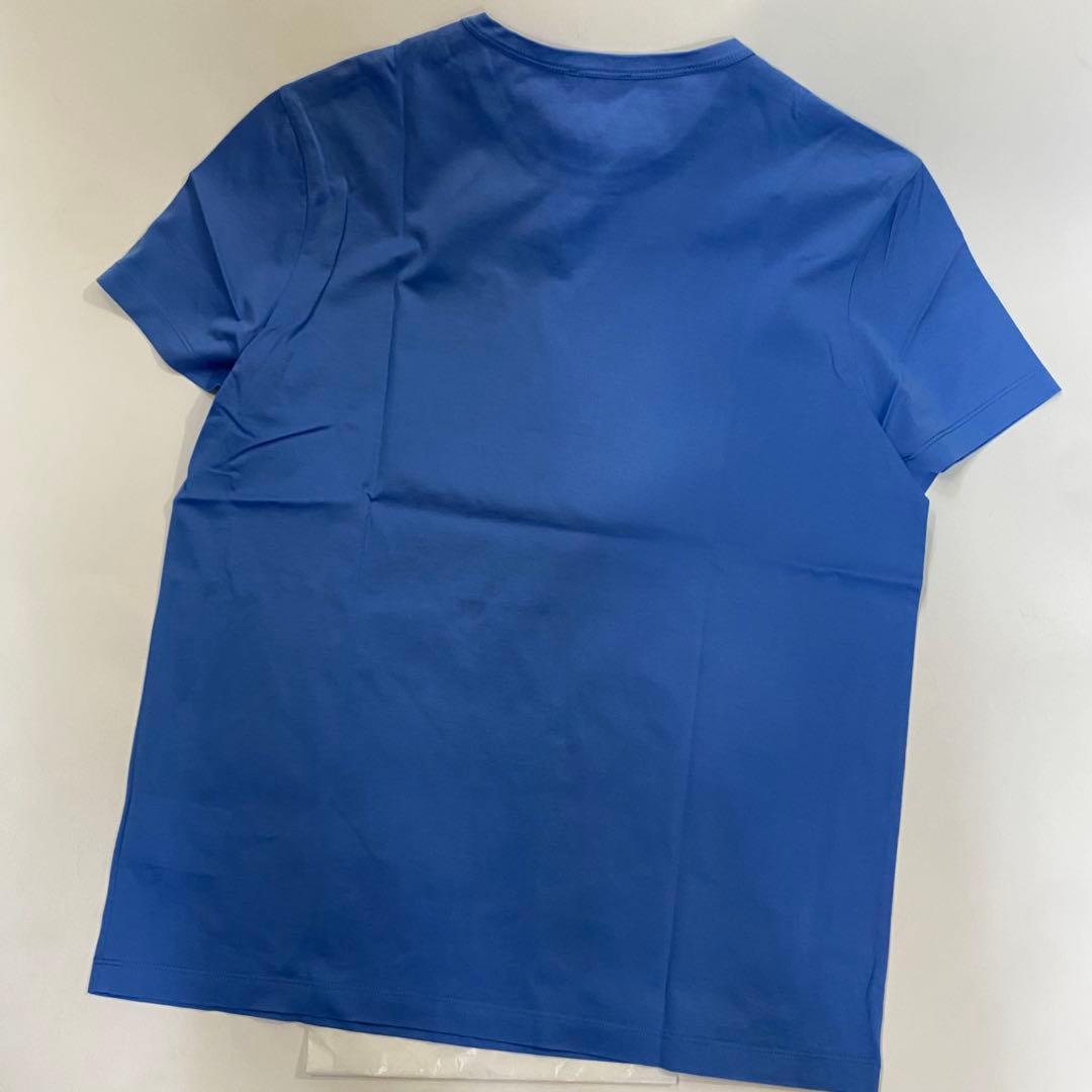 モンクレール Tシャツ 青色 1952 ロゴ　メンズ　大きいサイズ