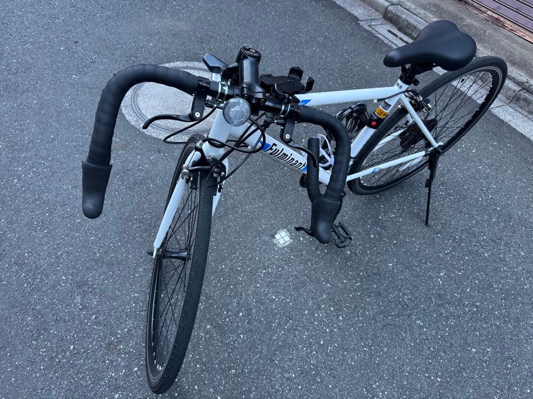 ホワイト ロードバイク 26インチ自転車