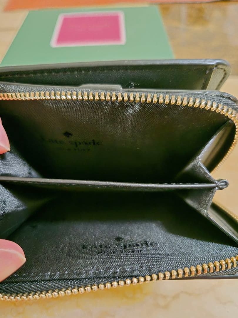 kate spade 二つ折り財布　おしゃれキャット　マリーちゃん