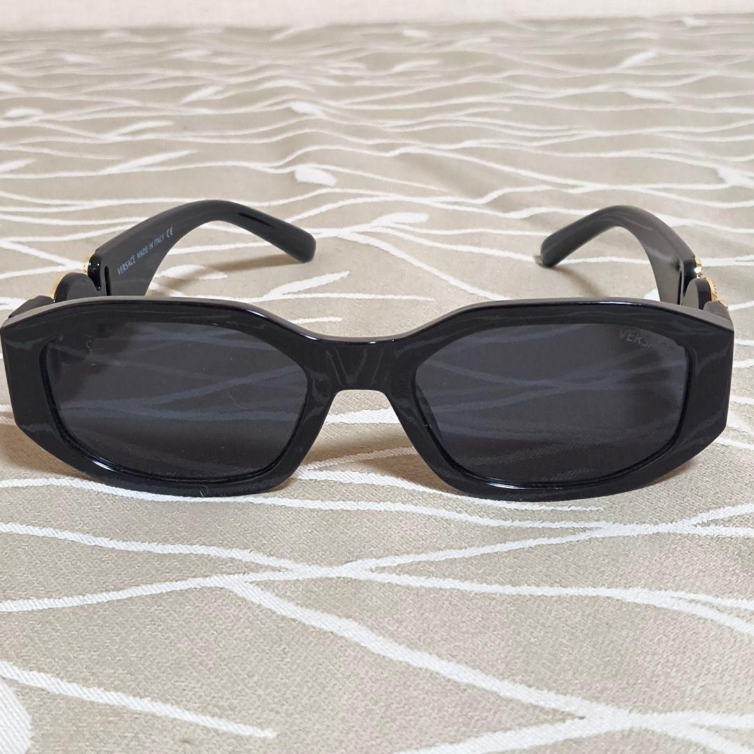 VERSACE ブラック サングラス オクタゴナル メデューサ