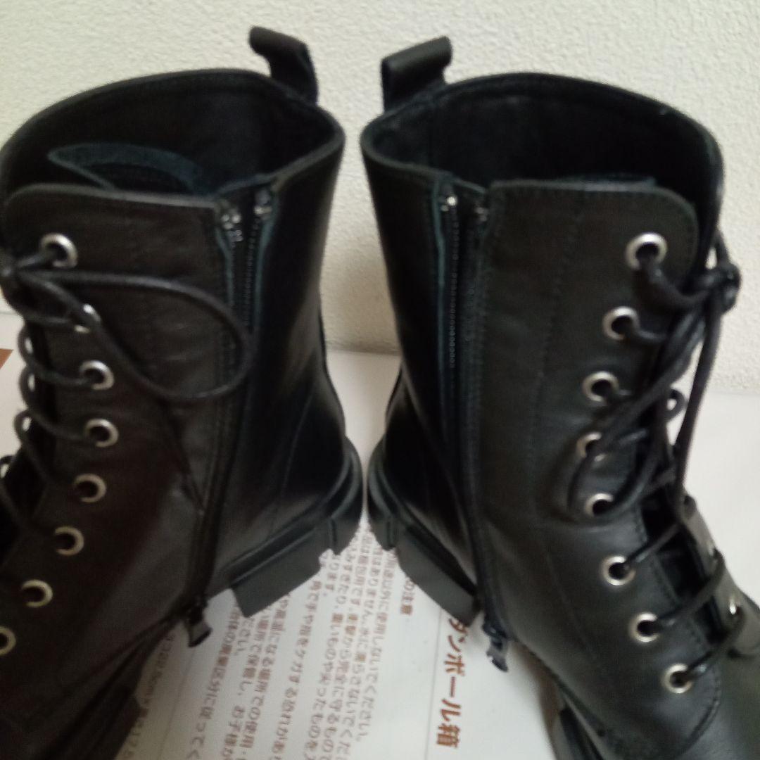 ペリーコサニーPELLICO SUNNYレースアップブーツ黒サイズ38