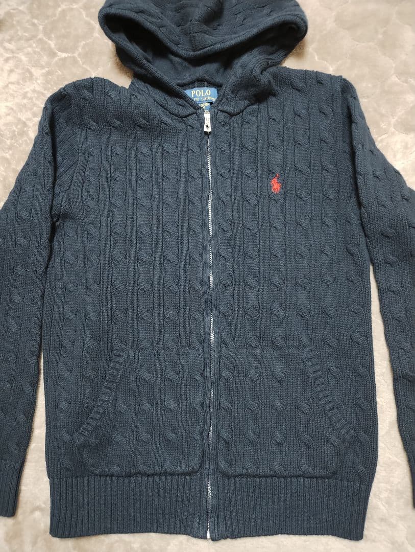 Polo Ralph Lauren フード付きカーディガン L(14-16)