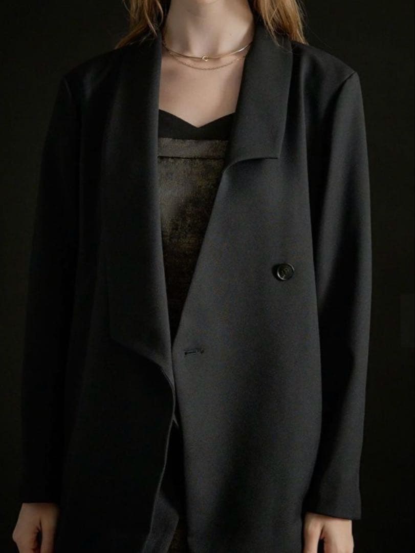 ジャケット・アウター Irregular collar design jacket