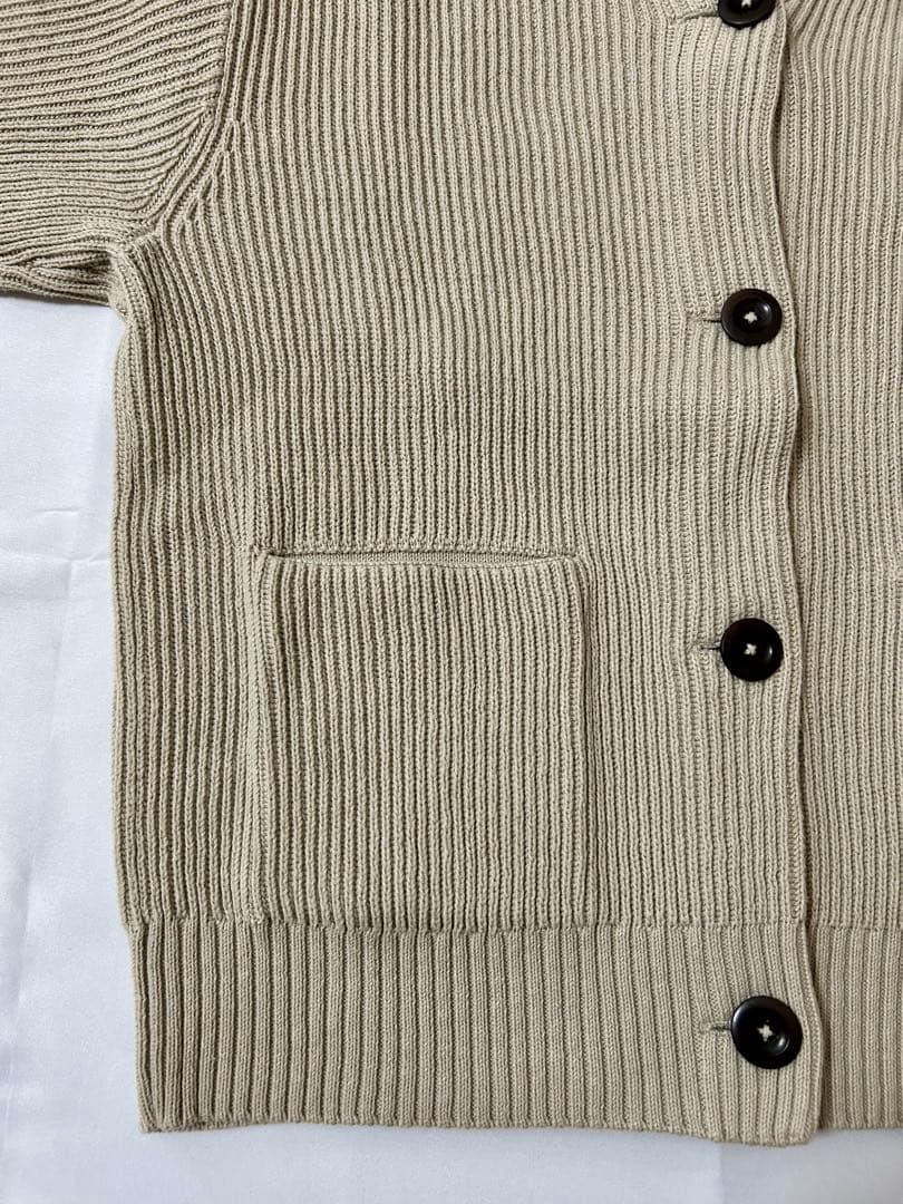 美品 MHL. マーガレットハウエル コットン ニット カーディガン Mサイズ