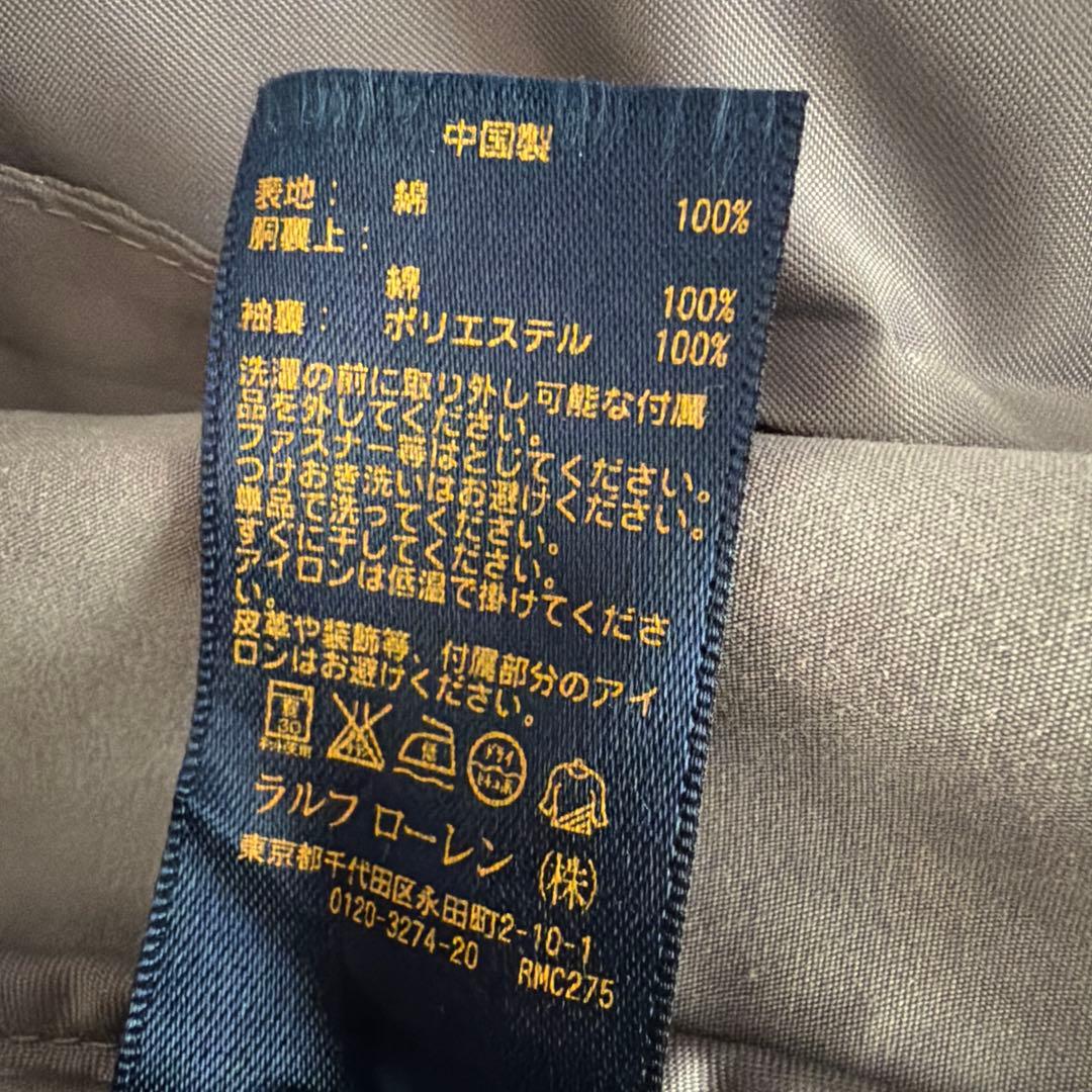 ラルフローレン 古着 スウィングトップ コットン グレー Sサイズ