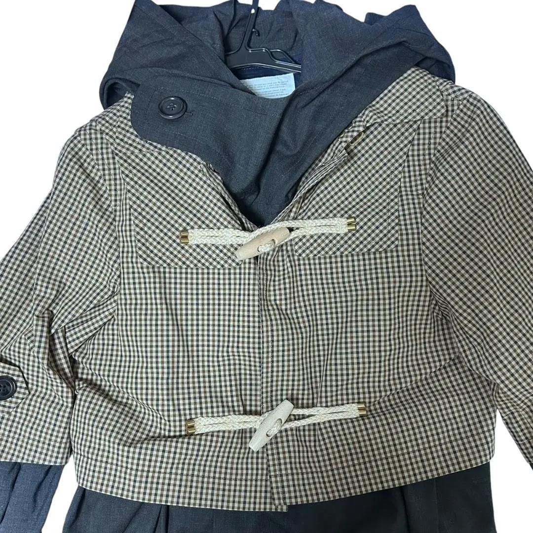 kolor カラー レイヤード ダッフルコート サイズ2 【美品/21SS】