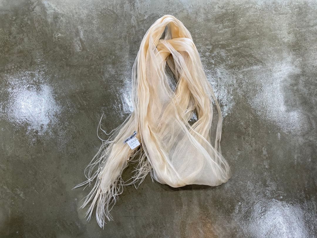 小物 issey miyake sheer silk scarf