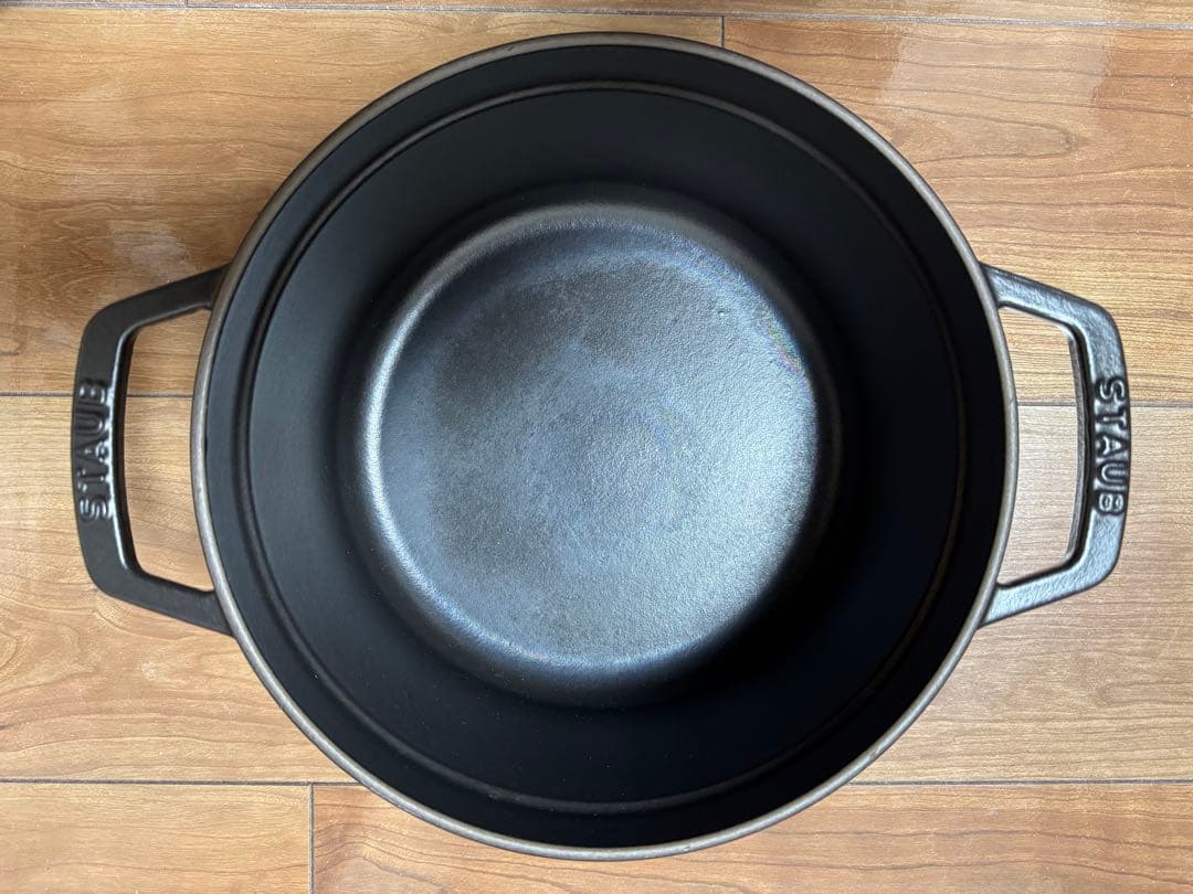 STAUB ストウブ ラ・ココット 22cm ブラック 両手鍋 鋳鉄鍋 フランス