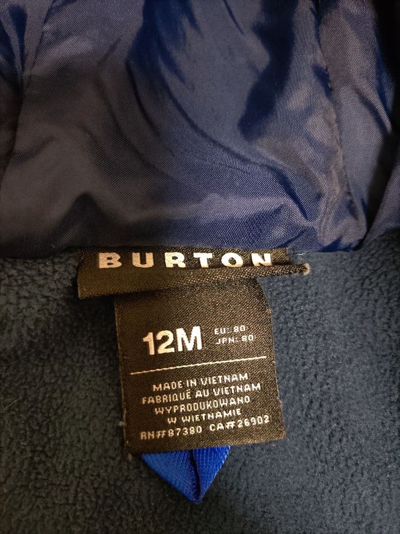 Burton バディー バンティングスーツ　12M★カバーオール　スノーウェア