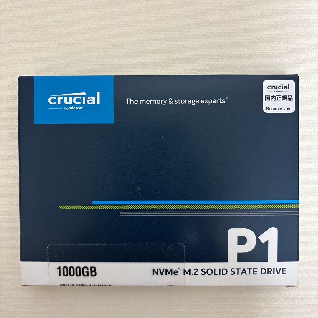 内蔵型SSD crucial P1 1000GB NVMe M.2 SSD