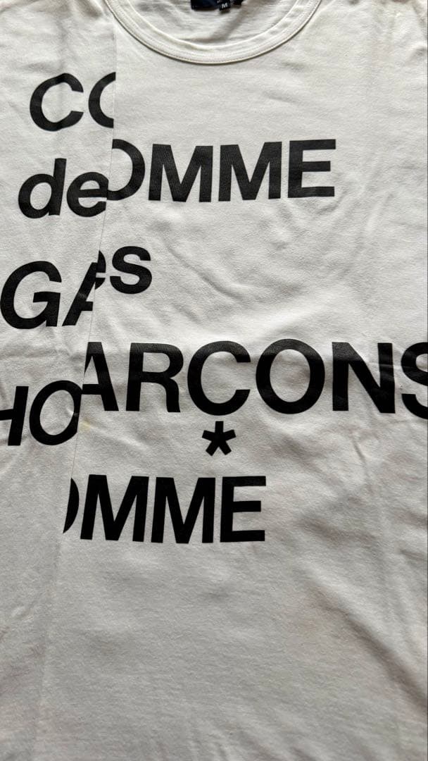 COMME des GARÇONS コムデギャルソンオム ホワイト Tシャツ M