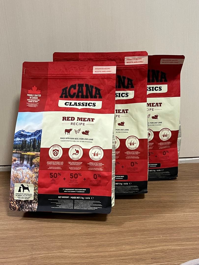ACANA クラシック　レッドミートレシピ 2kg×3袋