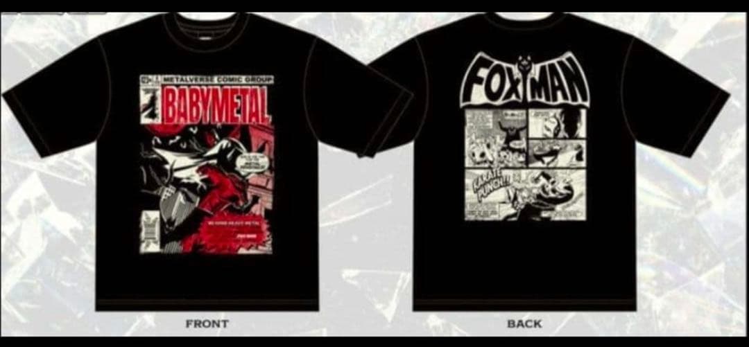 BABYL ベビメタ Tシャツ FOX MAN 速乾 TEE Lサイズ