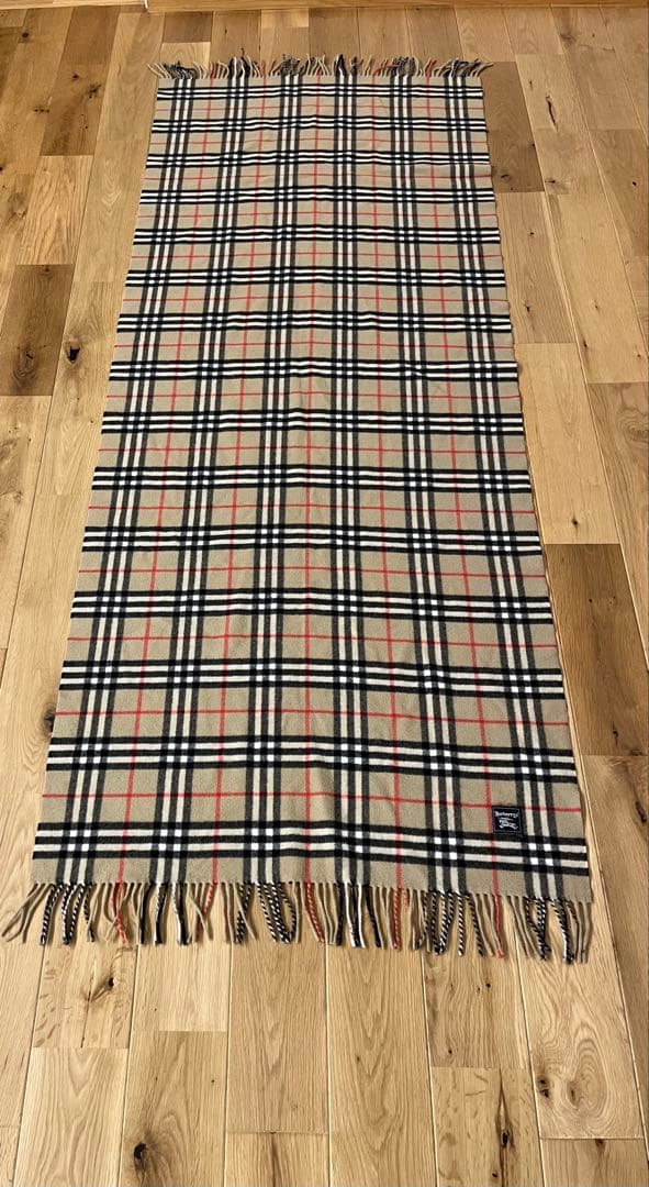 Burberry's チェック柄ストール ウール100%