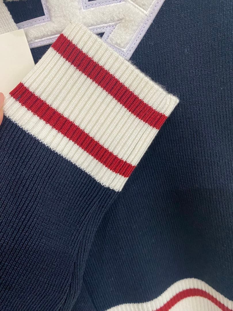 即日発送❣️ Bibiy. B. CLUB TIE CARDIGAN ネイビー