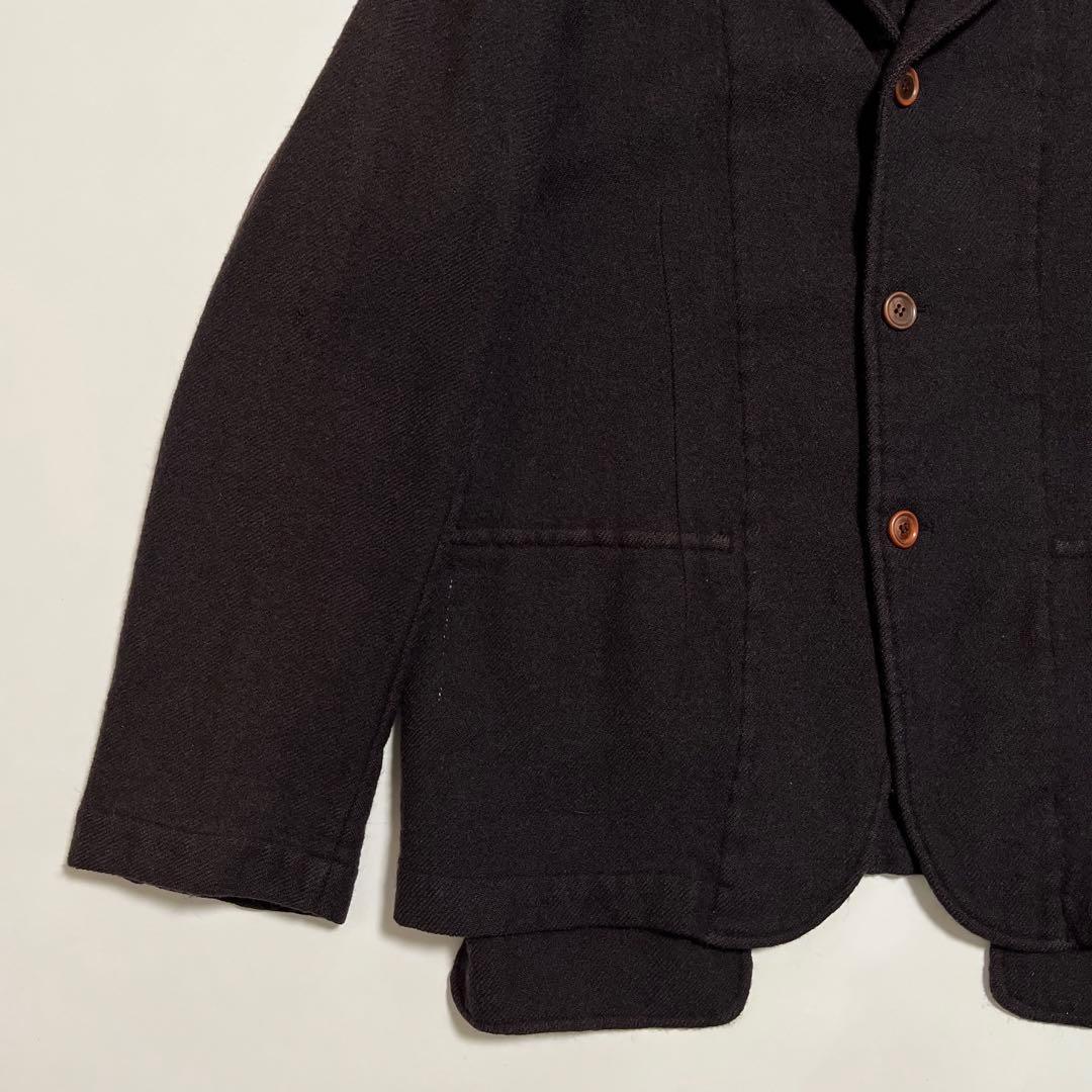 COMME des GARÇONS SHIRT ウール縮絨ジャケット ブラウン