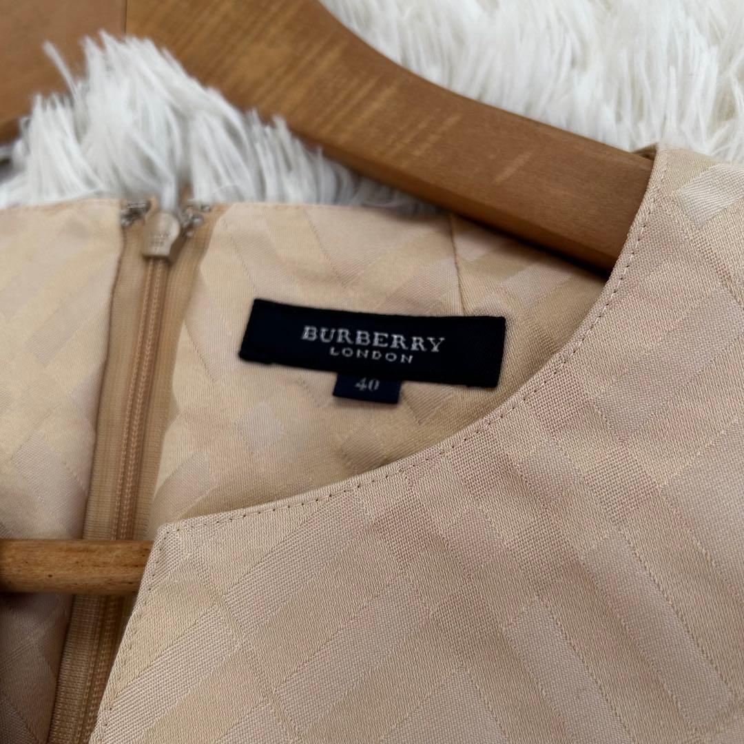 【美品】BURBERRY LONDON ワンピース 40 シャドーチェック