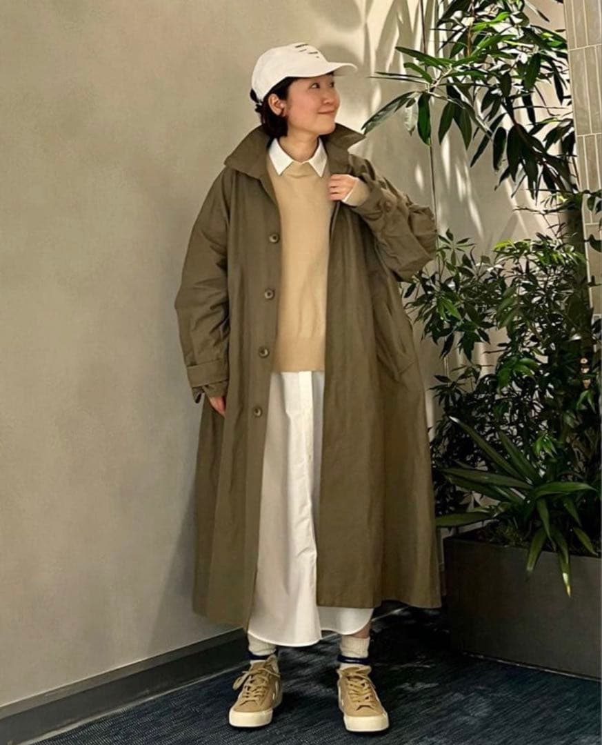journal standard luxe グログランワッシャー スタンドコート