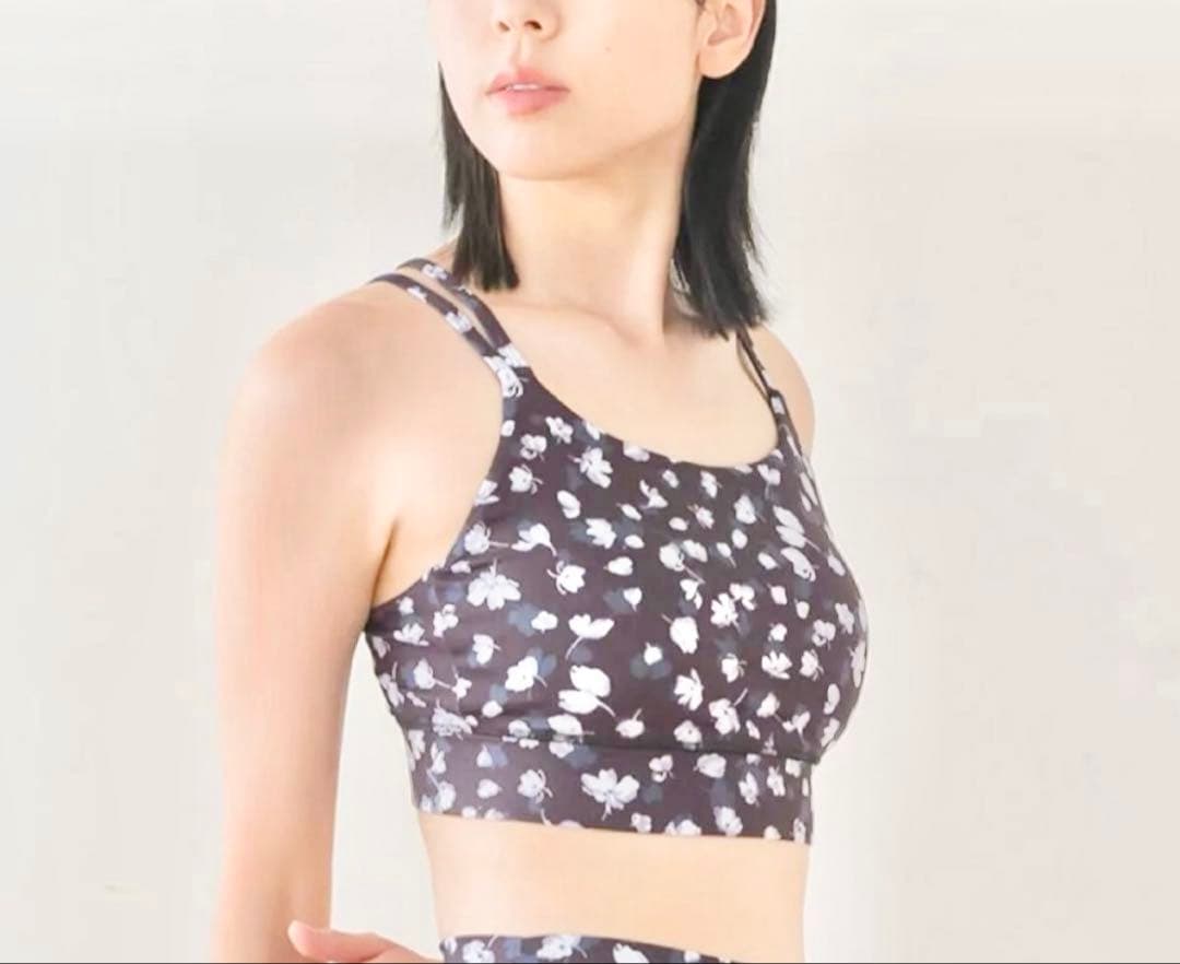 SUKALA フラワープリント　セパレートタンクトップ　M ラバ　ヨガ　スカーラ