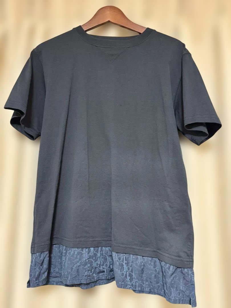 Dior HOMME（ディオールオム）異素材レイヤード風 半袖Tシャツ