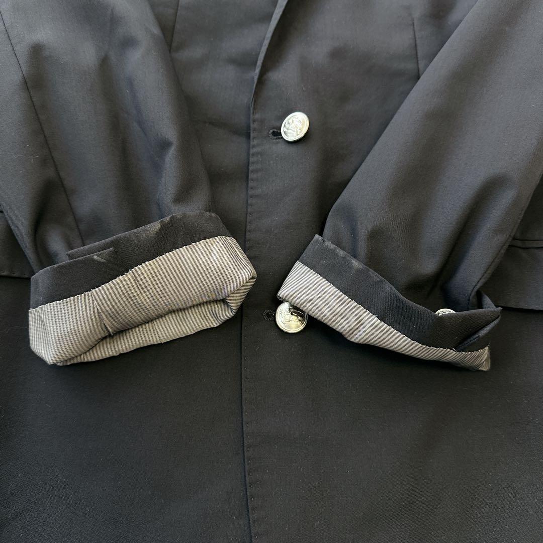 BURBERRY BLACK LABEL 銀ボタン ジャケット 黒 L