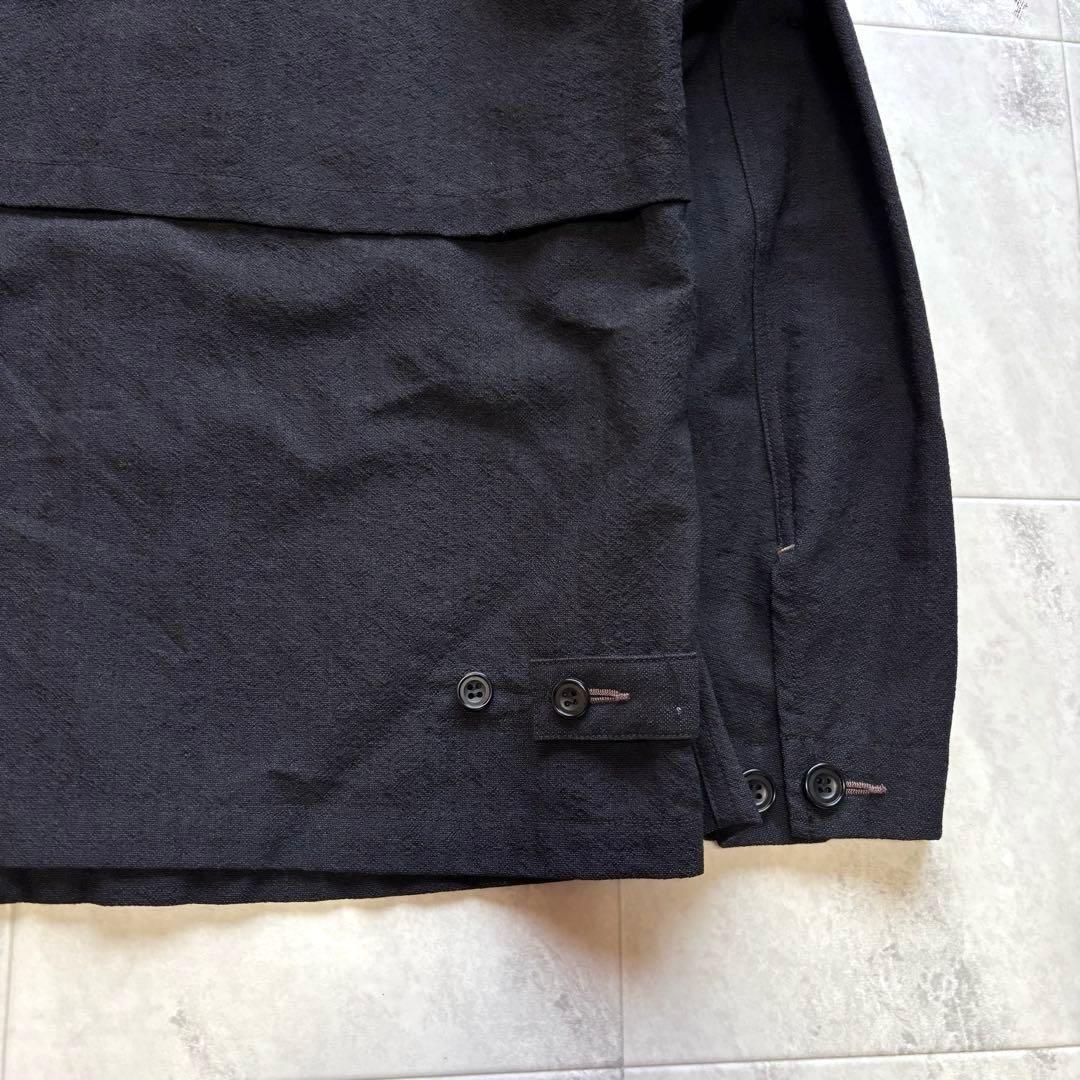 【美品】J.S stead ジップブルゾン 短丈 ウール 和紙 Wジップ