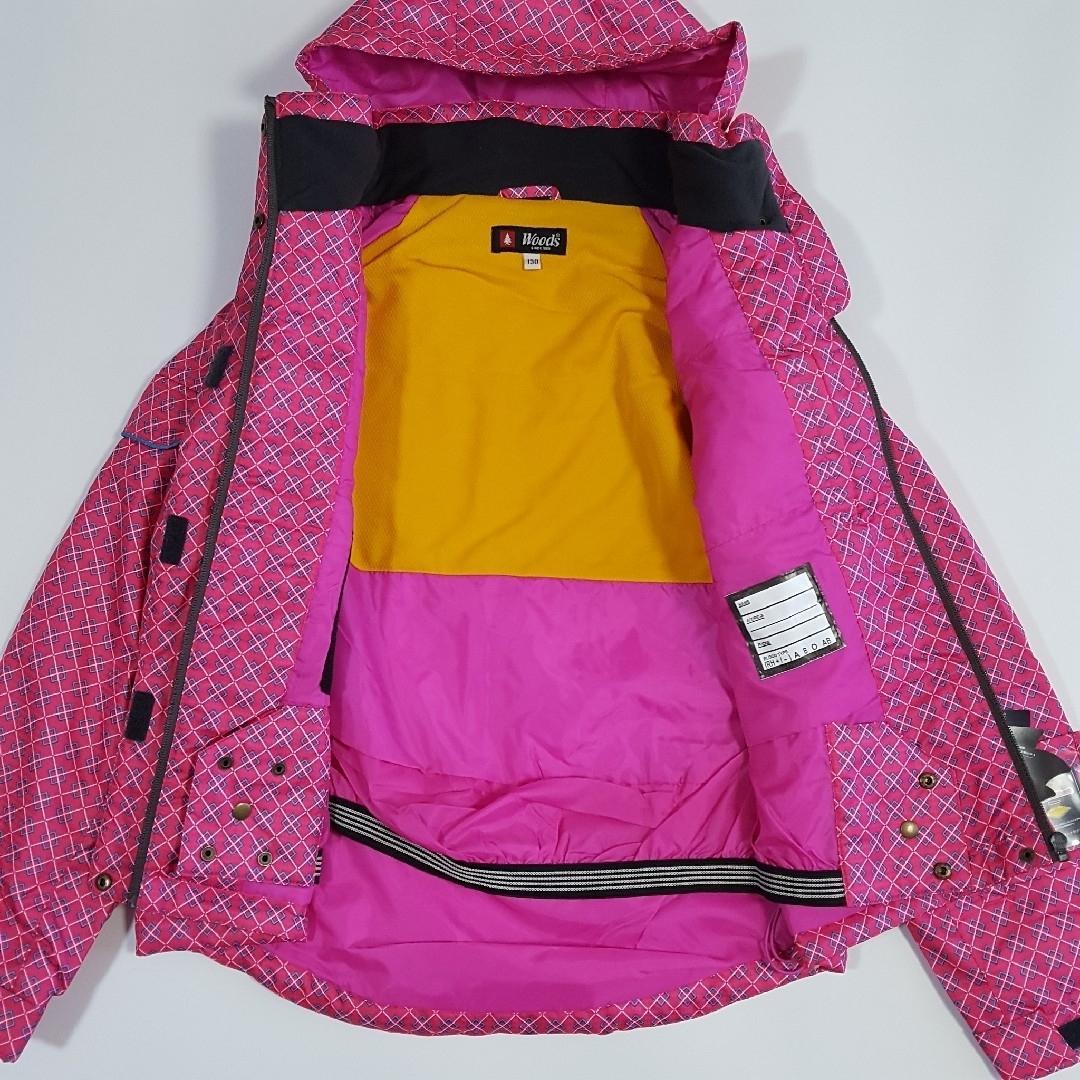 新品 WOODS キッズ 130 スノーウェア 上下セット スキー スノボー