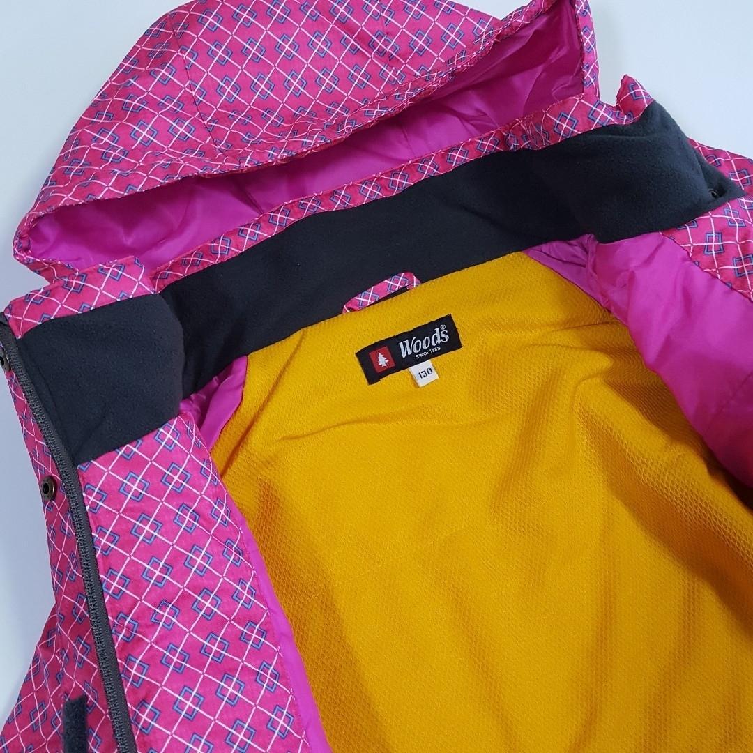 新品 WOODS キッズ 130 スノーウェア 上下セット スキー スノボー