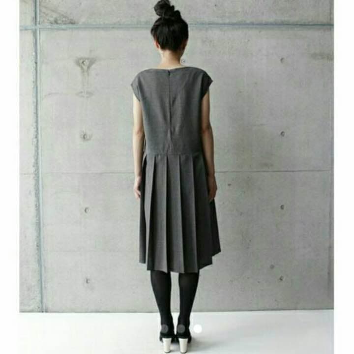 Ebonyivory エボニーアイボリー   ランダムプリーツワンピース