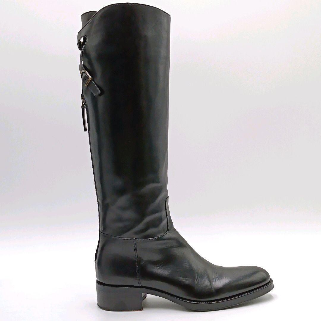 【美品】サルトル SARTORE クロスベルト ジョッキーブーツ 36.5 黒