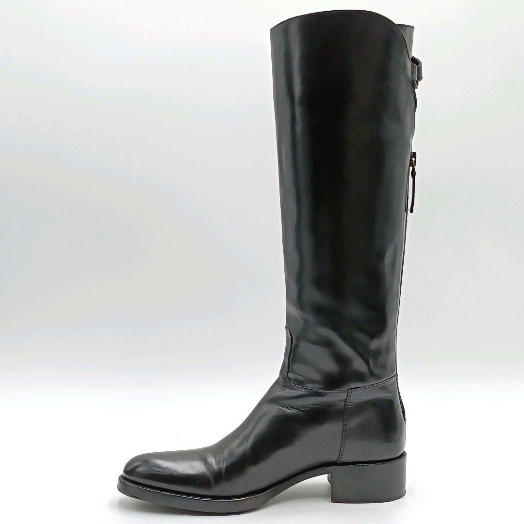 【美品】サルトル SARTORE クロスベルト ジョッキーブーツ 36.5 黒